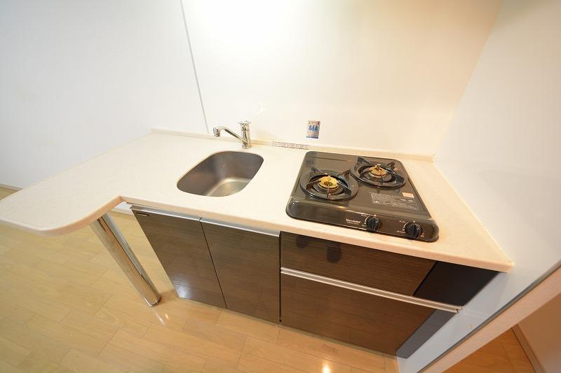 キッチン　ISM谷町六丁目　ガス2口コンロシステムキッチン