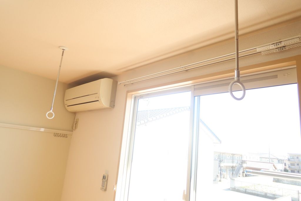 その他設備　室内物干しも完備です