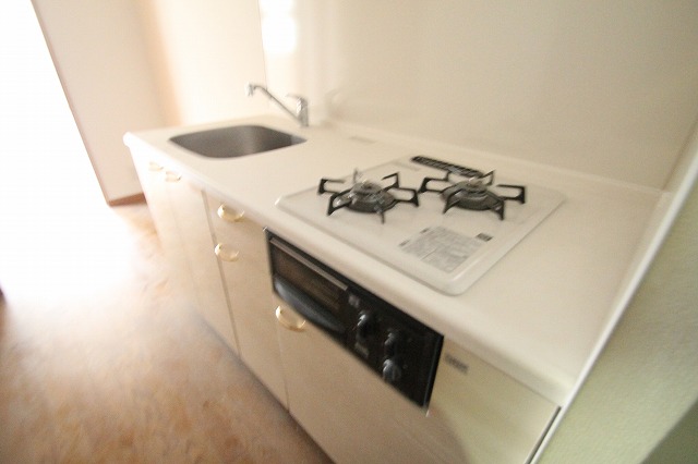 キッチン　ガス２口システムキッチン