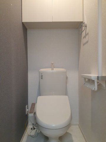 トイレ　落ち着いた色調のトイレです