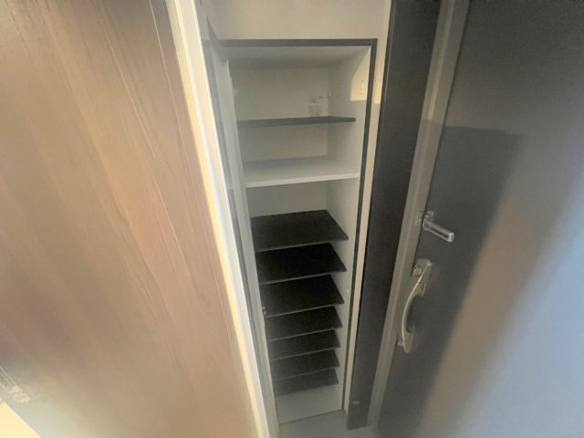 収納　大容量のシューズボックス付きの玄関です。