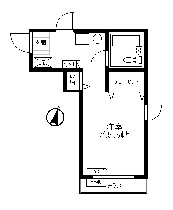 タカノハイツの間取り写真