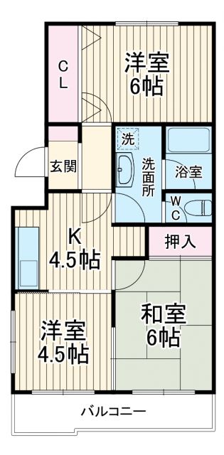 グリーンヒル藤が丘CIIの間取り写真