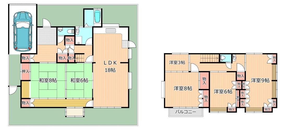 神の谷2丁目戸建の間取り写真