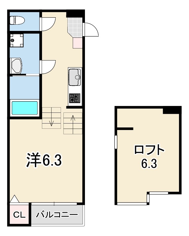 CASADIMAREKOBEの間取り写真