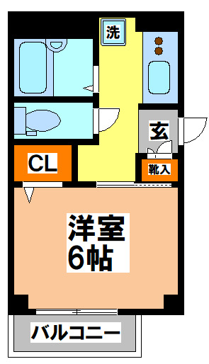 京王井の頭線 三鷹台駅 徒歩4分 3階建 築24年の間取り写真