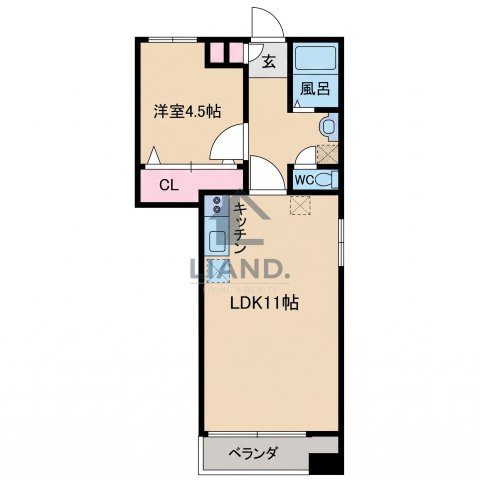 フォンス平尾の間取り写真