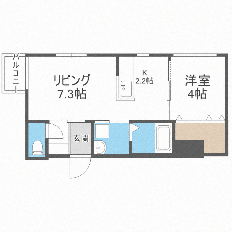 Peerson栄通12の間取り写真