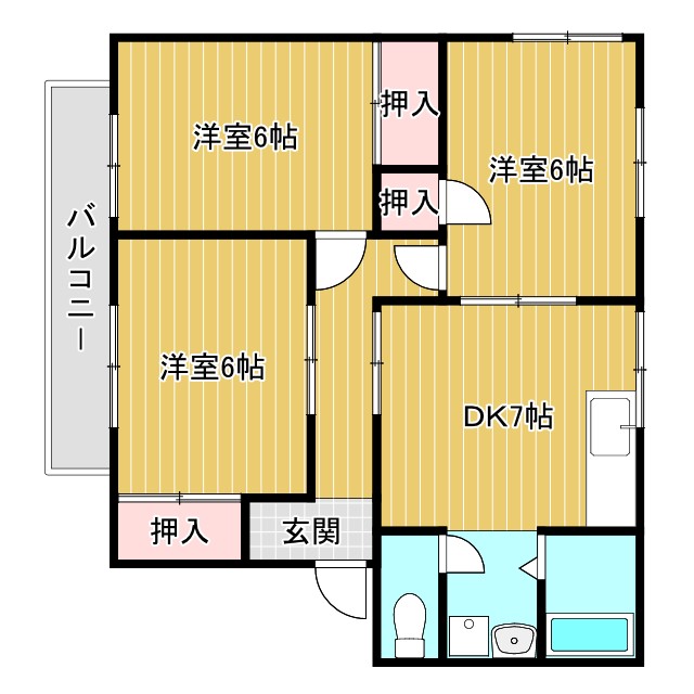 ライフタウンの間取り写真