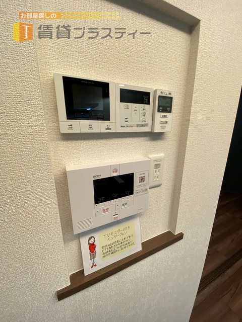 セキュリティ　来訪者の顔が確認出来る安心感。
