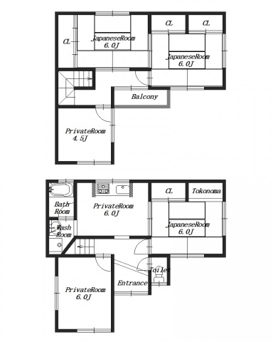 新屋敷戸建152-1の間取り写真