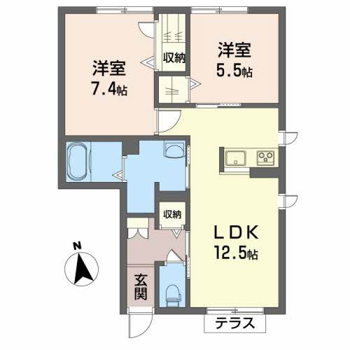 シャーメゾン奥野の間取り写真