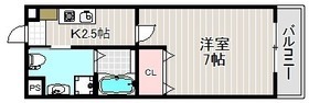 ＪＲ関西本線 東部市場前駅 徒歩10分 8階建 築10年の間取り写真