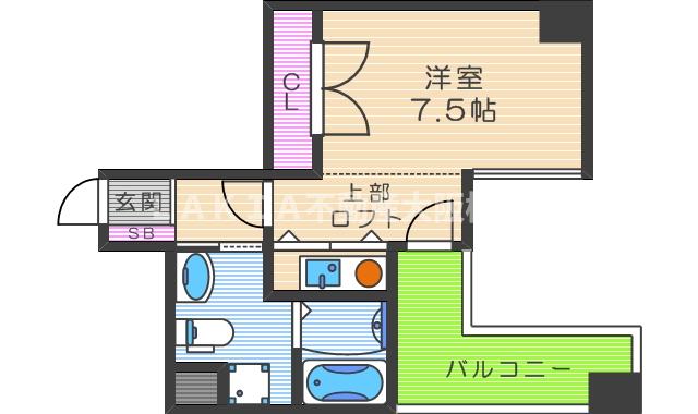 W.O.B.FUKUSIMAの間取り写真