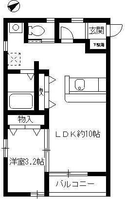 コーポＨＡＭＡＹＵの間取り