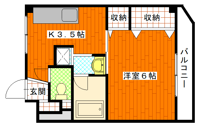 広島市南区翠のマンションの間取り