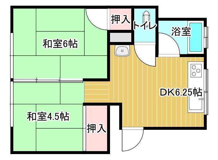 サウスサイドビレッジIIの間取り