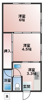 船岡山ハイツの間取り