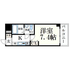 姫路市南町のマンションの間取り