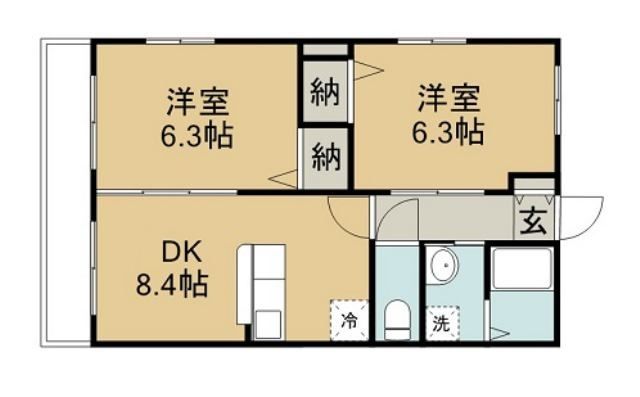 フレスコマンションIIIＡの間取り