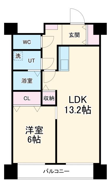 名古屋市名東区藤森のマンションの間取り