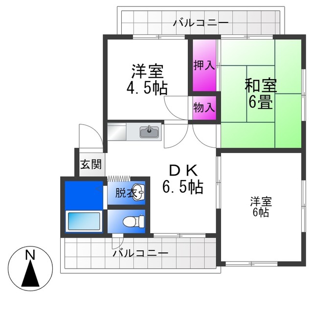 【薮田マンションの間取り】