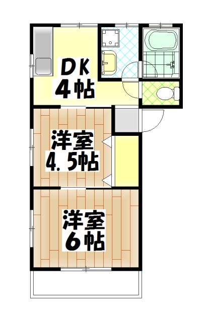 河内カーペンターBの間取り