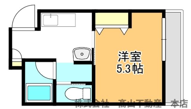 キャンパスシティ正門前Iの間取り