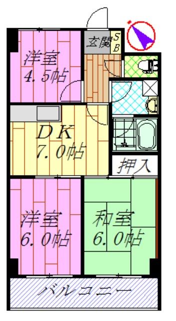 スライヴ21の間取り