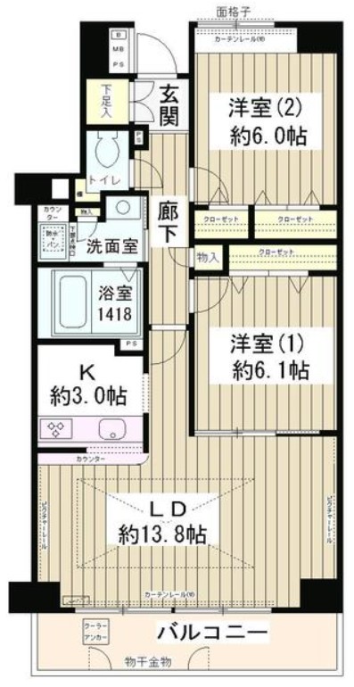 メゾン・シャルムの間取り