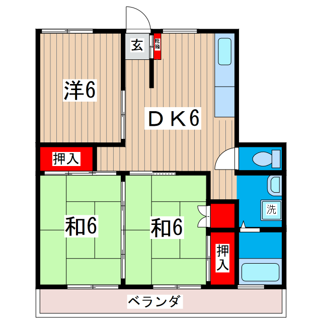 ラフォーレ高萩の間取り