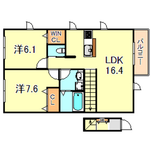 【ヘーベルコート西島の間取り】