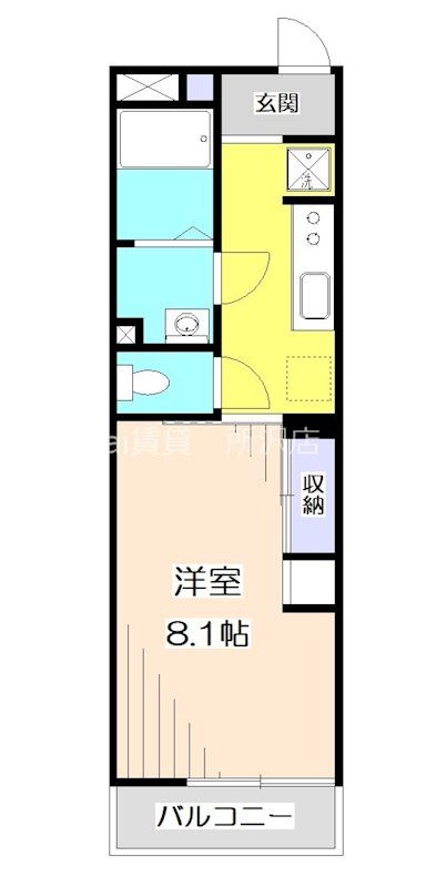 川越市田町のマンションの間取り