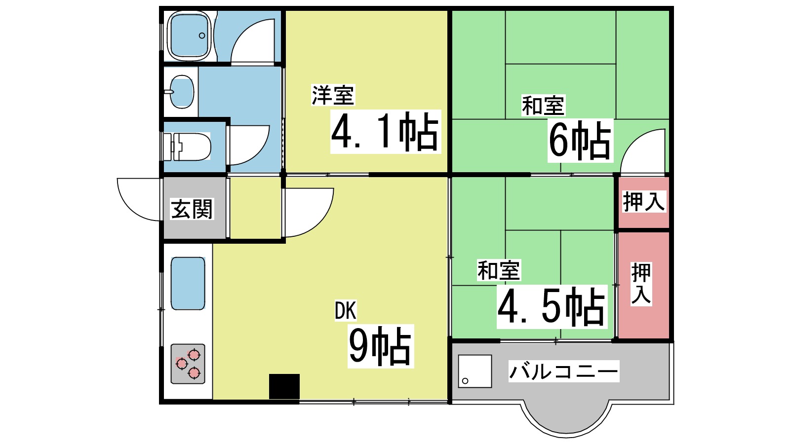 グランビア灘　東の間取り