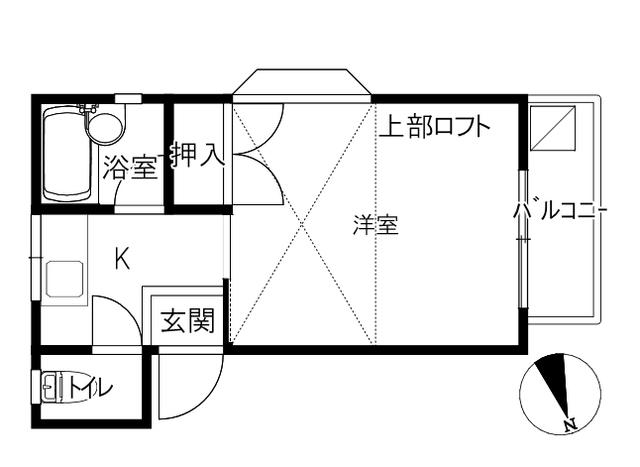 ロフト天神の間取り