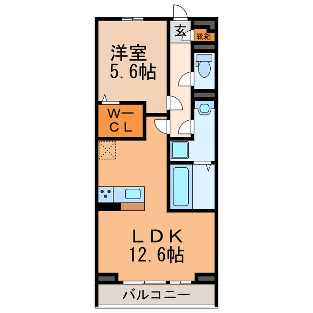 オレオール中央通の間取り