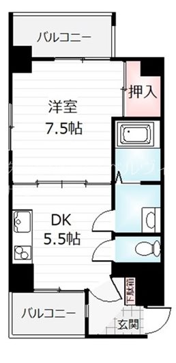 ピュアコート五条の間取り