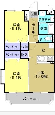 ユーミーおおひらの間取り