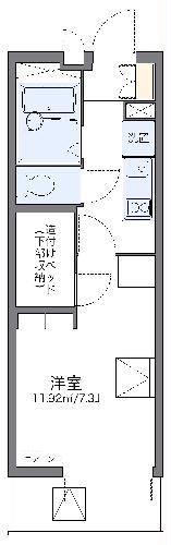 レオパレスモンジュイの間取り