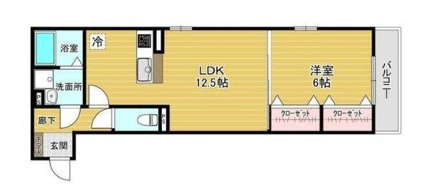 仙台市青葉区霊屋下のマンションの間取り