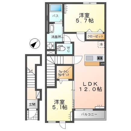 仮）取手市米ノ井387-1新築アパートの間取り