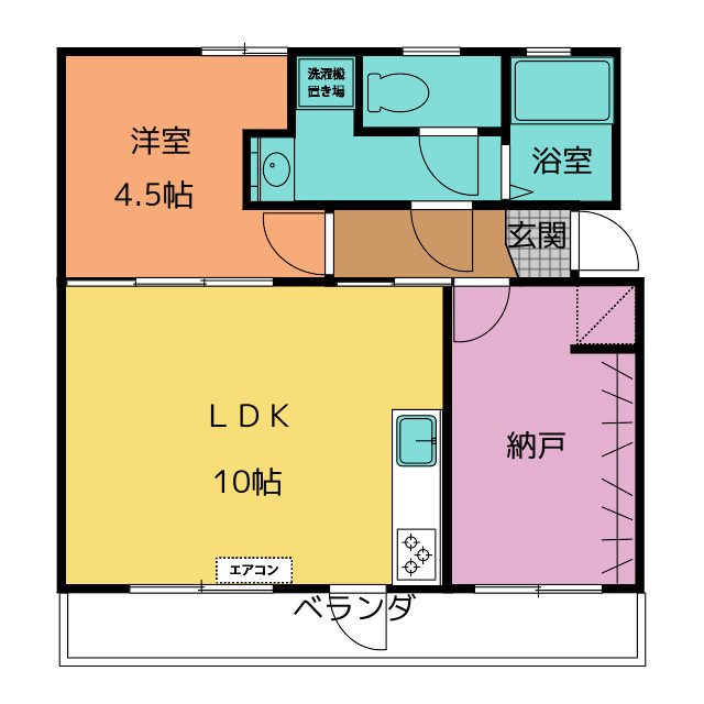 圓山ハイツの間取り