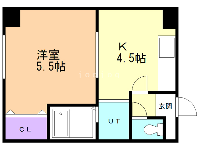 函館市青柳町のマンションの間取り