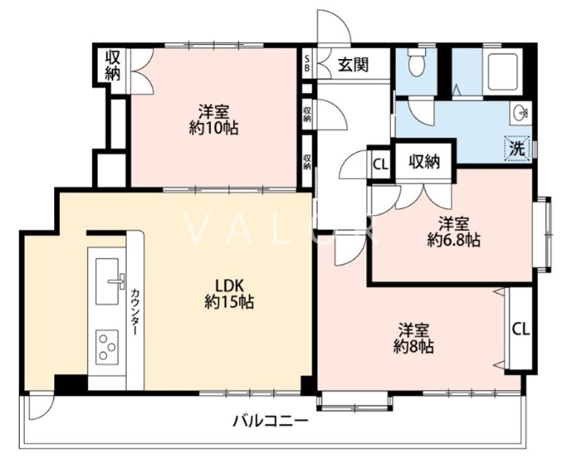 レフィーニ東玉川学園の間取り