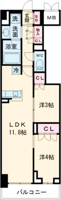 RJRプレシア大森北の間取り