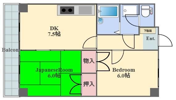 【サンライトツチヤの間取り】