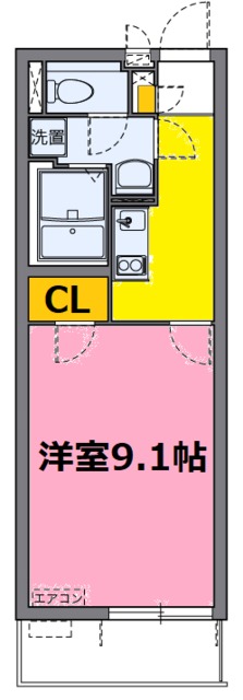 さいたま市北区櫛引町のアパートの間取り