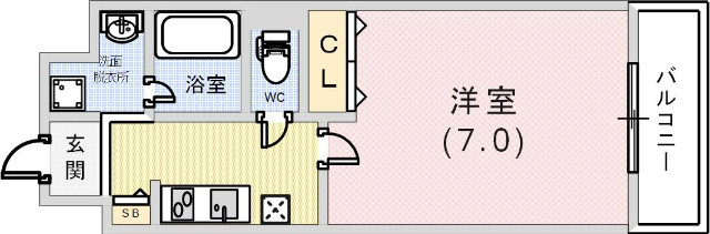 ロイスグラン神戸下沢通の間取り