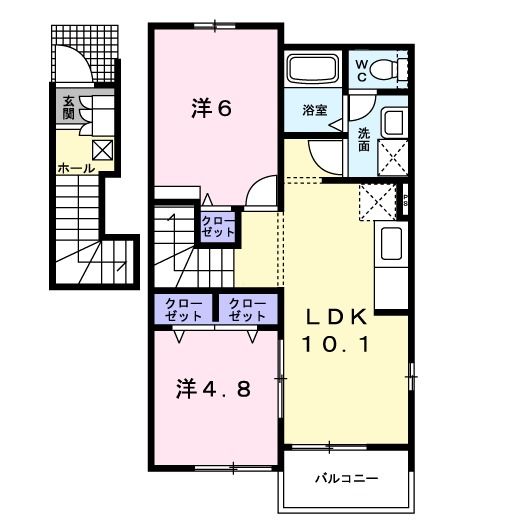 ナイトビュウＢの間取り