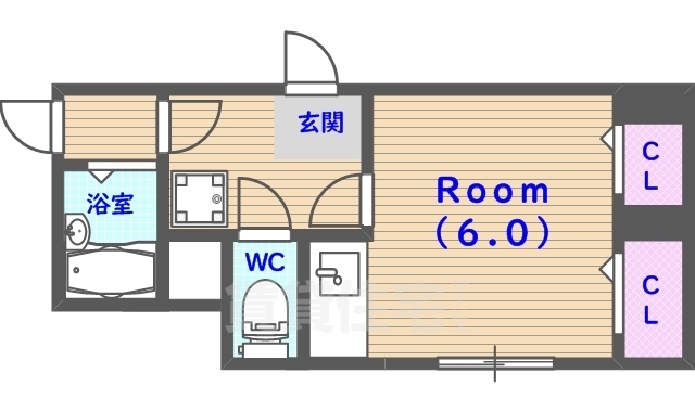 向日市森本町のマンションの間取り